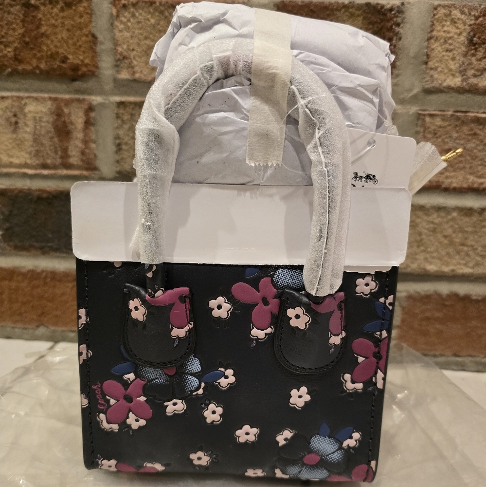 NWT Coach Cashin Carry Floral  Leather Tote 14 Limited Edition RARE